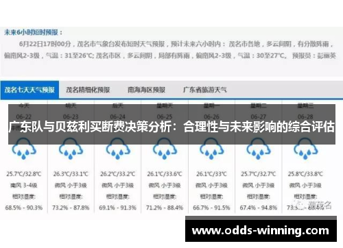 广东队与贝兹利买断费决策分析：合理性与未来影响的综合评估
